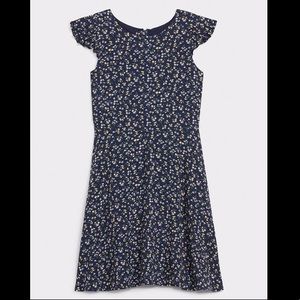 NWT GAP Size S youth floral ruffle dress